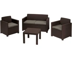 Lauko baldų komplektas Keter Sodo baldų komplektas „Alabama Set“, rudas, 8711245158075