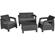 Lauko baldų komplektas Keter Gardena Sodo baldų komplektas Bahamas Set pilkas 7290106930476