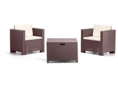 Lauko baldų komplektas Keter Bruns Sodo baldų komplektas, rudas, 2 vnt., komplektas, Colorado, 8003723390177