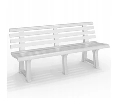 Bica Garden bench Olimpia 150x53x77cm baltas