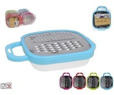 Daugiafunkcinė trintuvė su plastikiniu indu, 5 × 15 × 18 cm, KITCHEN&amp;GO