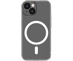 Dėklas Back cover Connect Apple iPhone 15 Clear Case With Magnetic and Camera Protection Transparent
