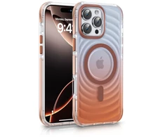 Dėklas Back Cover Evelatus Apple iPhone 16 Pro Max EchoWave Clear MagSafe Rožinė