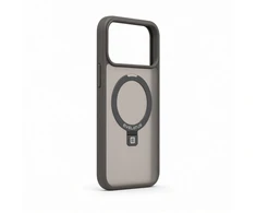 Dėklas Aizmugurējais vāciņš Evelatus Apple iPhone 18 Pro Shield Case With MagSafe &amp; Stand Matte Ring Smoke Pilkas 4752192110017 EVEAPP18PSCWMSMRSG (4752192110017)