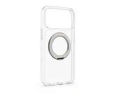Dėklas Aizmugurējais vāciņš Evelatus Apple iPhone 17 Pro Max Hybird Case With Magsafe PC+TPU 360 Metal Stand Transparent