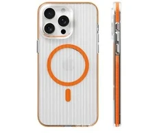 Dėklas Aizmugurējais vāciņš Evelatus Apple iPhone 16 Pro Max Suitcase MagSafe Case Transparent Oranžinis EVEAPP16PMSMCTO ()