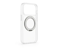 Dėklas Aizmugurējais vāciņš Evelatus Apple iPhone 17 Pro Hybird Case With Magsafe PC+TPU 360 Metal Stand Transparent