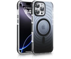 Dėklas Back Cover Evelatus Apple iPhone 16 EchoWave Clear MagSafe Juodas