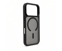 Aizmugurējais vāciņš Evelatus Apple iPhone 18 Pro Sidabrinis-Shield Skin Feel 2-in-1 MagSafe Case Juodas