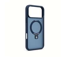 Dėklas Aizmugurējais vāciņš Evelatus Apple iPhone 18 Pro Shield Case With MagSafe &amp; Stand Matte Ring Navy Mėlyna 4752192109998 EVEAPP18PSCWMSMRNB (4752192109998)