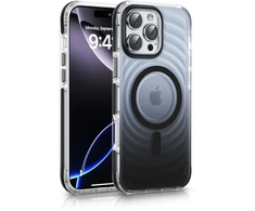 Dėklas Aizmugurējais vāciņš Evelatus Apple iPhone 15 Pro Max EchoWave Clear MagSafe Juodas EVEAPP15PMEWCMBL ()