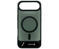 Dėklas Aizmugurējais vāciņš Evelatus Apple iPhone 17 Air Rubber Coated MagSafe With Stand Case Juodas EVEAPP17ARCMSCB ()