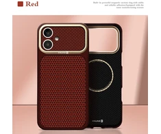 Dėklas Aizmugurējais vāciņš Evelatus Apple iPhone 17 Carbon Premium Edition MagSafe case Burgundy 4752192110574 EVEAPP17CPEMCBU (4752192110574)