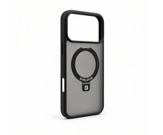 Aizmugurējais vāciņš Evelatus Apple iPhone 18 Pro Shield Case With MagSafe &amp; Stand Matte Ring Juodas