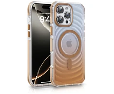 Dėklas Aizmugurējais vāciņš Evelatus Apple iPhone 16 Pro Max EchoWave Clear MagSafe Gold EVEAPP16PMEWCMG ()