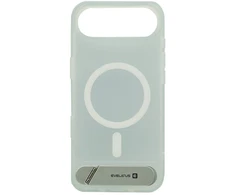 Dėklas Aizmugurējais vāciņš Evelatus Apple iPhone 17 Air Rubber Coated MagSafe With Stand Case Sidabrinis 4752192105464 EVEAPP17ARCMSCS (4752192105464)