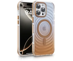 Dėklas Back Cover Evelatus Apple iPhone 16 EchoWave Clear MagSafe Gold