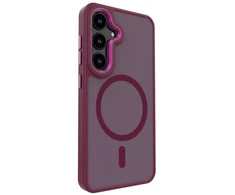 Dėklas Aizmugurējais vāciņš Evelatus Samsung Galaxy S24 Shield Case With Magsafe matte Raudona EVEGS23SCWMMBR ()