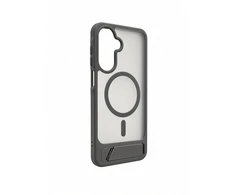 Dėklas Aizmugurējais vāciņš Evelatus Samsung Galaxy A17 4G / A17 5G Rubber Coated MagSafe With Stand Case Smoke Pilkas