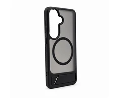 Dėklas Aizmugurējais vāciņš Evelatus Samsung Galaxy S26 Rubber Coated MagSafe With Stand Case Juodas