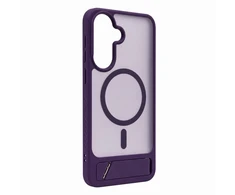 Dėklas Aizmugurējais vāciņš Evelatus Samsung Galaxy A37 / A36 Rubber Coated MagSafe With Stand Case Violetinė 4752192108755 EVESAMA37RCMWSP (4752192108755)