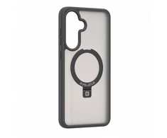 Dėklas Aizmugurējais vāciņš Evelatus Samsung Galaxy A57 Shield Case With MagSafe &amp; Stand Matte Ring Smoke Pilkas 4752192108427 EVESAMA57SCMSMRSG (4752192108427)