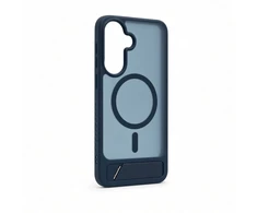 Dėklas Aizmugurējais vāciņš Evelatus Samsung Galaxy A57 Rubber Coated MagSafe With Stand Case Navy Mėlyna