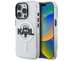 Dėklas Aizmugurējais vāciņš Karl Lagerfeld Apple iPhone 15 Pro Max Silicone case with Magsafe IML KL Sketch Logo Transparent KLHMP15XHGKIGKBT ()