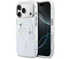 Dėklas Aizmugurējais vāciņš Karl Lagerfeld Apple iPhone 18 Pro Max HC MagSafe IML W/ C Karl Script Logo Transparent 3666339661656 KLHMP18X5HKSCAH (3666339661656)