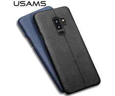 Dėklas Aizmugurējais vāciņš USAMS Samsung Galaxy S9 Leather Hard Case šviesiai rudas SGS9LHCLGR ()