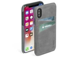Dėklas Krusell Sunne dangtelis Apple iPhone XS Max vintažinis pilkas
