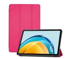 Dėklas planšetiniam kompiuteriui iLike Dėklas knyga iPad Pro 11 (2024) 5th Gen Tri-Fold Eco-Leather Stand Case Coral Rožinė ILK-TRC-A9-CP