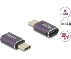 Delock USB adapter 24 pin USB-C (M) to 24 pin USB-C (W) (60286)