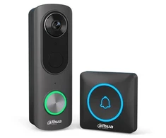 DAHUA Smart Baterija-Powered Video Doorbell with Wireless Chime VDKB01-BB / Wi-Fi / 4MP / IP65 Rating / IR Range iki 10m / CZ App