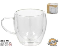 Dvigubos sienelės puodelis 250 ml, 9 x 12,5 x 9 cm, KITCHEN&amp;GO
