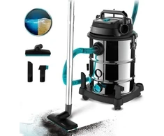 Cecotec Vacuum cleaner | Conga Rockstar Wet &amp; Dry Steel Max Pro | Corded operating | 1600 W | 220-240 V | Sidabrinis/Juodas