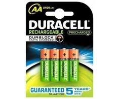 Duracell AA/HR6 2500 mAh Rechargeable Accu Stay Charged Ni-MH 4 pc(s)