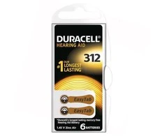 Duracell Hearing 312 (A312) Blistera iepakojuma 6gb.