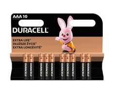 BATTERIES DURACELL AAA 10 VNT