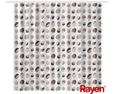 Rayen dušo užuolaida 180x200cm balta/briaunota, PEVA