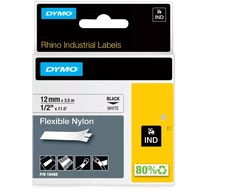 DYMO IND Flexible Nylon - 12mm x 3 5m BW