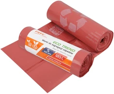 ECO TREND šiukšlių maišai, 120 l, 5 vnt., raudoni (metalui), 19 x 7 x 7, 00740, Simple Solution