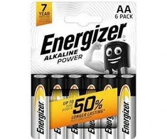 Energizer battery Alkaline Power AA DHP6