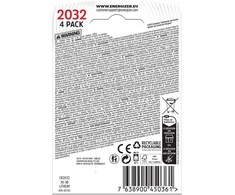 Lithium CR2032 4pcs