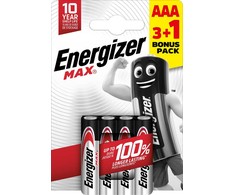 Energizer battery Max Alkaline AAA CHP4 3+1