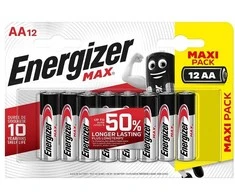 ENERGIZER MAX AA B12 1.5V ALK.BATTERIES