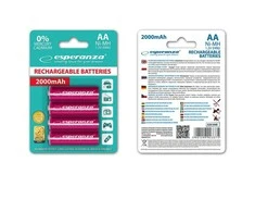 Esperanza Raudona AA / R6 2000mAh battery 4pcs.