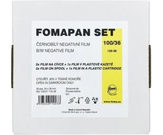 Foma plėvelė Fomapan 100/36 rinkinys 6 plėvelės + kasetė
