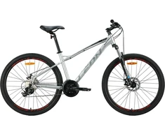 Dviratis AL 27.5" Leon XC 100 DD rėmas-16,5" pilkas su juodu ir raudonu
