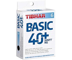 Stalo teniso kamuoliukai Basic 40+ Tibhar 6vnt. oranžiniai